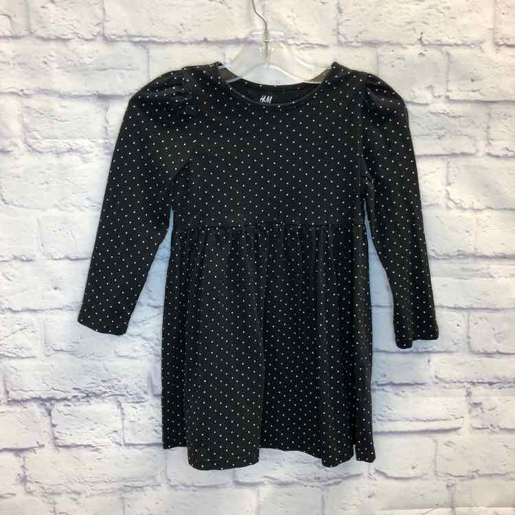 H&M Black & White Size 5 Girls Dress
