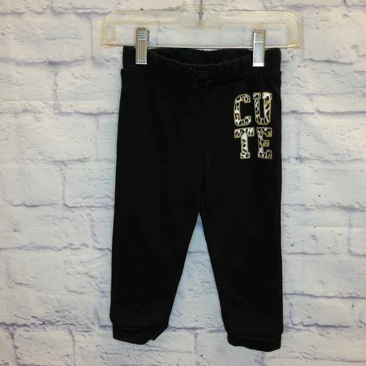 Childrens Place Black Size 18-24 months Girls Sweatpants