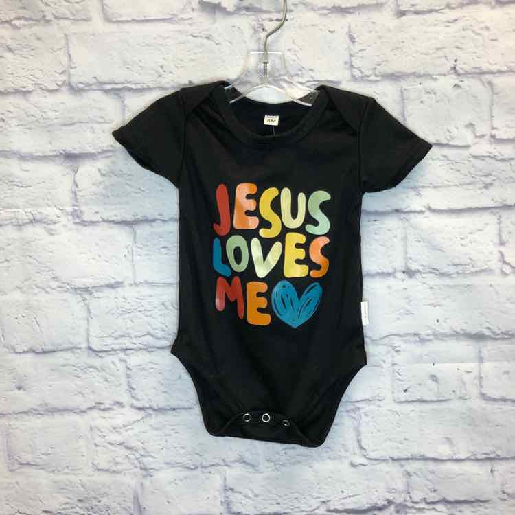 Black Size 6 Months Girls Bodysuit
