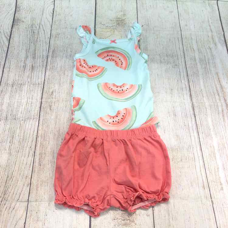 Carters Green Size 3 Months Girls 2 Piece Outfit