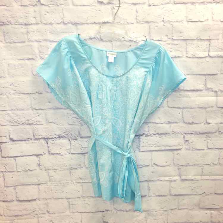 Motherhood Blue Size L Maternity Short Slv Top