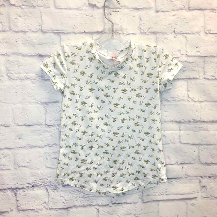 Poof Floral Size 6X Girls Short Sleeve Shirt
