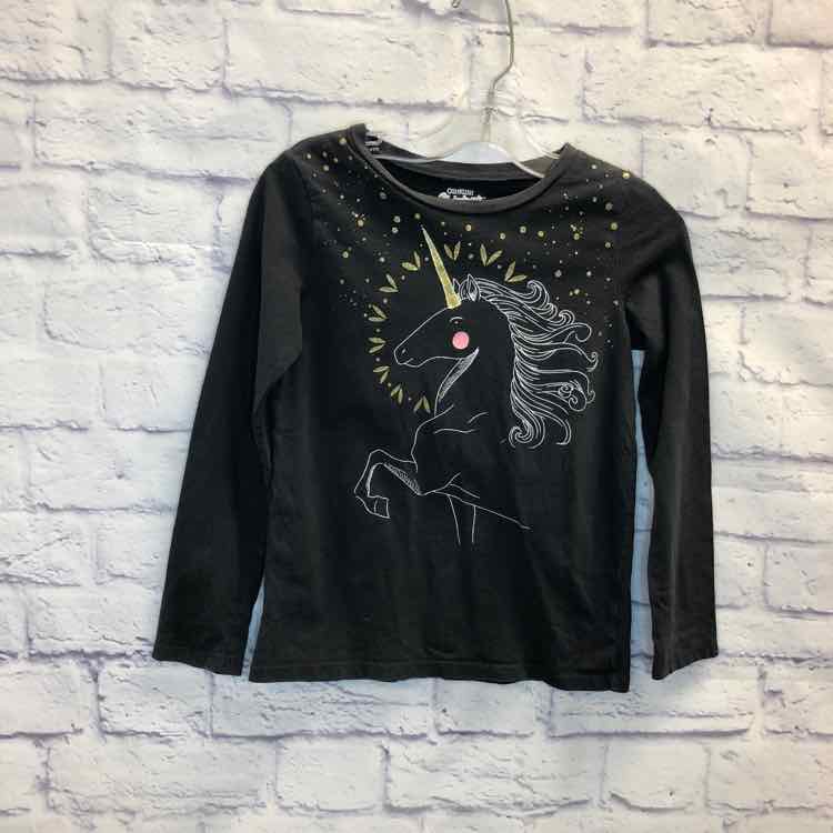 Oshkosh Gray Size 8 Girls Long Sleeve Shirt