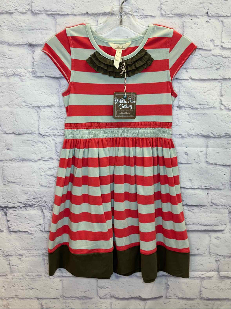 Matilda Jane Stripe Size 6 Serendipity Peppermint Dress NWT
