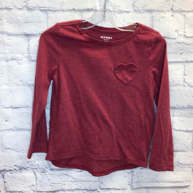 Old Navy Red Size 6 Girls Long Sleeve Shirt