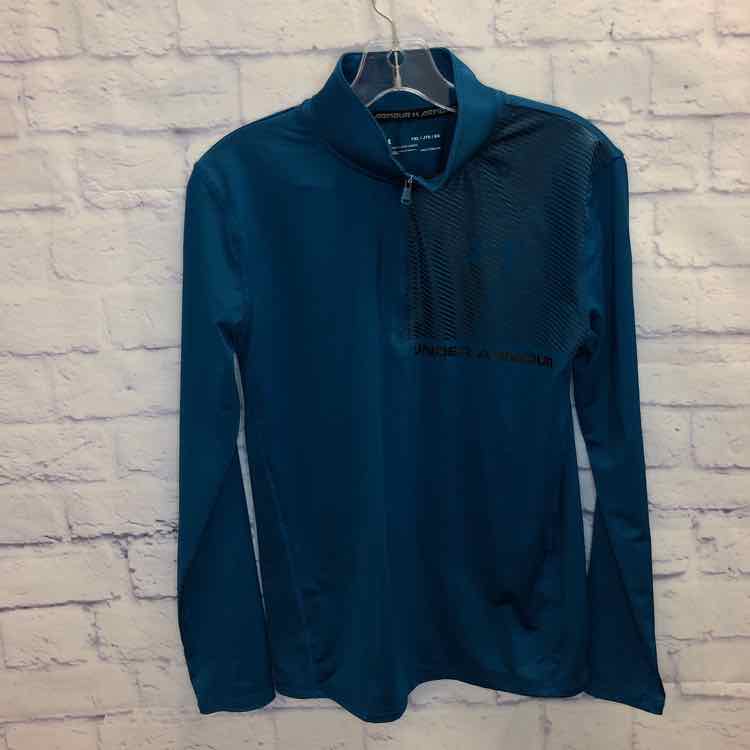 Under Armour Teal Size 16 Boys Long Sleeve Shirt