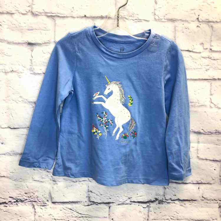 Gap Blue Size 3T Girls Long Sleeve Shirt