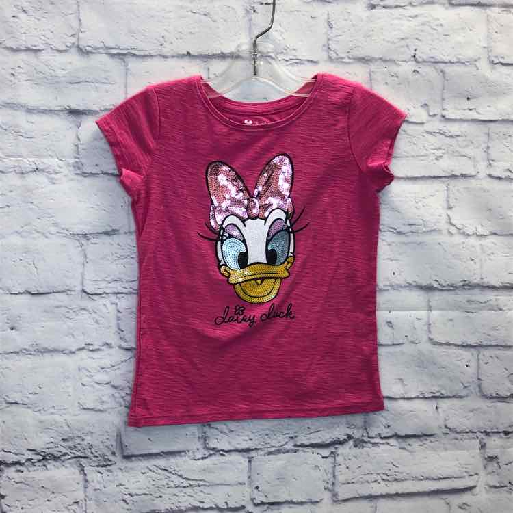 Disney Pink Size 5 Girls Short Sleeve Shirt