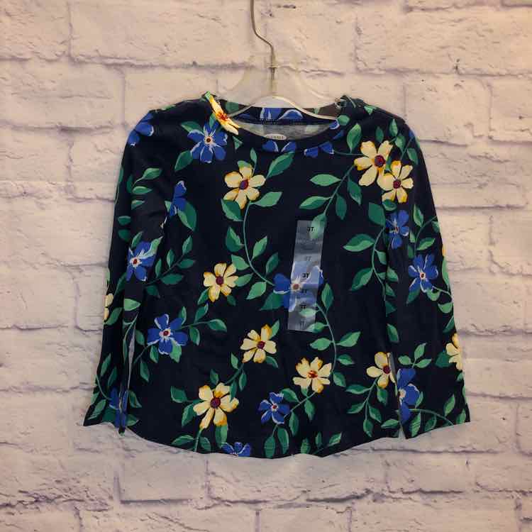Old Navy Floral Size 3T Girls Long Sleeve Shirt