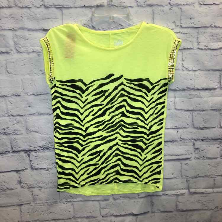Justice Yellow Size 12 Girls Short Sleeve Shirt