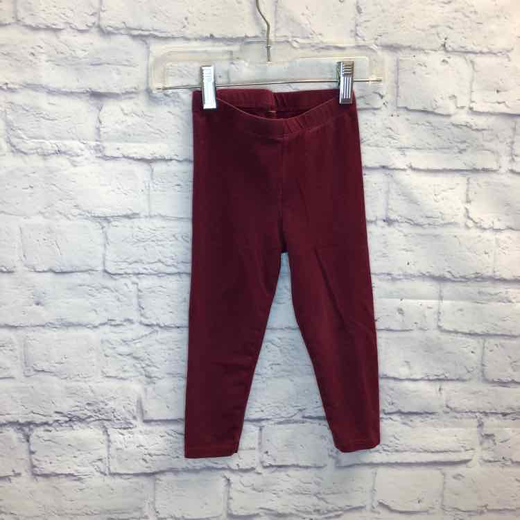 Cat & Jack Maroon Size 2T Girls Leggings