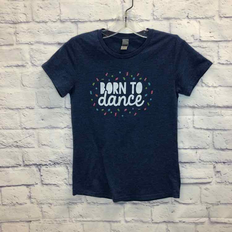Instant Message Navy Size 12 Girls Short Sleeve Shirt