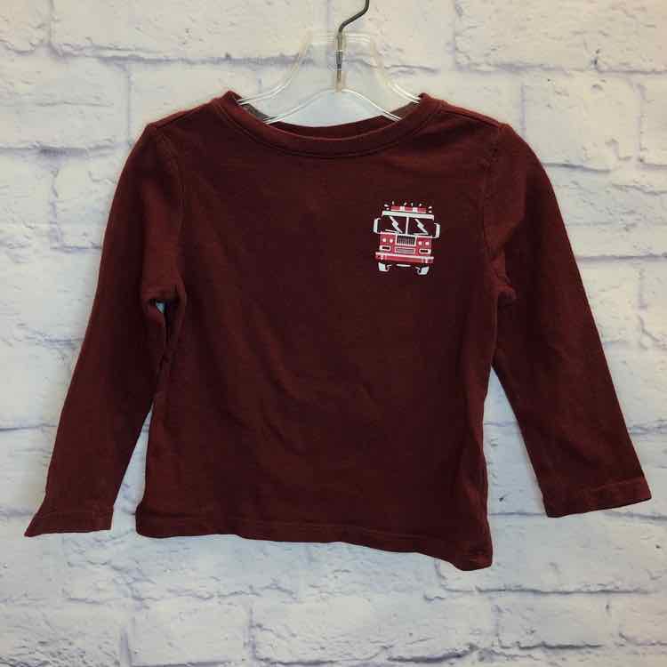 Old Navy Maroon Size 2T Boys Long Sleeve Shirt