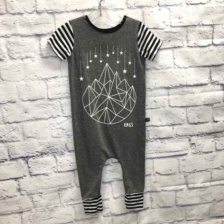 Rags Gray Size 2T Boys Romper