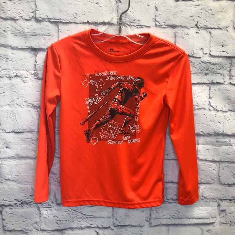 Under Armour Orange Size 5 Boys Long Sleeve Shirt