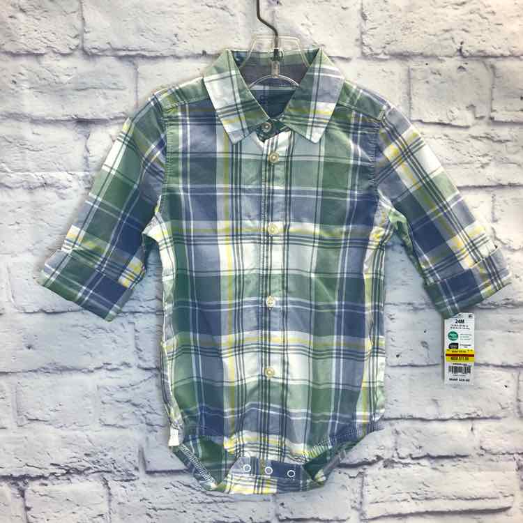 Oshkosh Plaid Size 24 Months Boys Bodysuit
