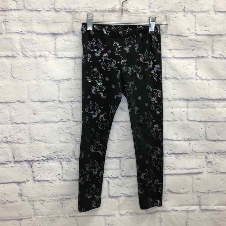 Jumping Beans Black Size 6 Girls Leggings