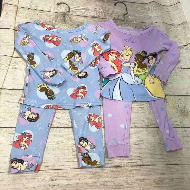 Disney Princess Purple Size 3T Girls Pajamas
