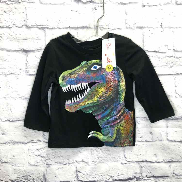 Cat & Jack Black Size 12 Months Boys Long Sleeve Shirt