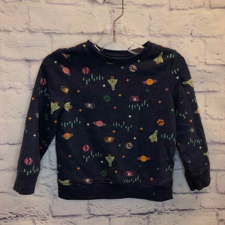 Cat & Jack Navy Size 4T Girls Sweatshirt/Hoodie
