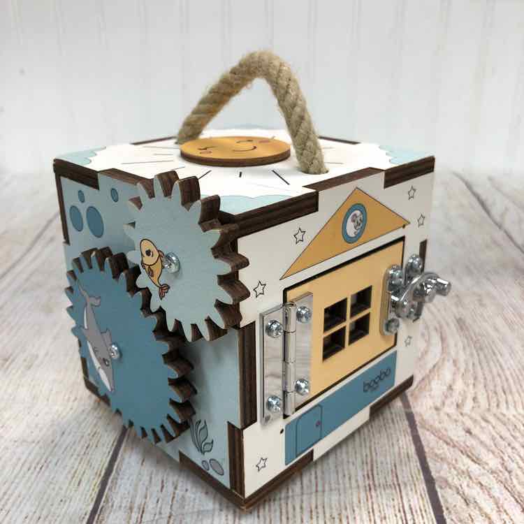 Boobo Mini Wooden Activity Cube