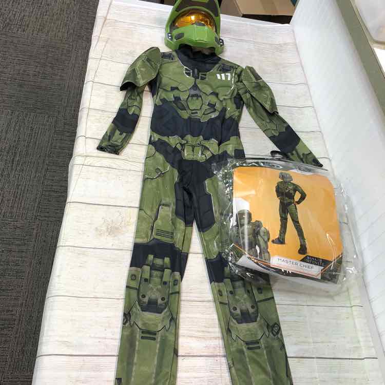 Disguise Green Size 7 Halo Master Chief Halloween Costume