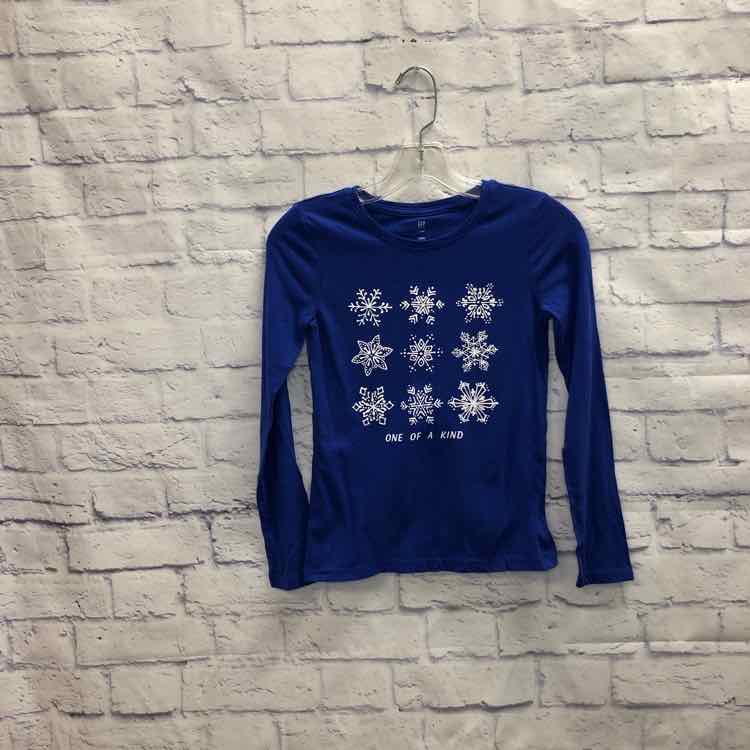 Gap Blue Size 10 Girls Long Sleeve Shirt