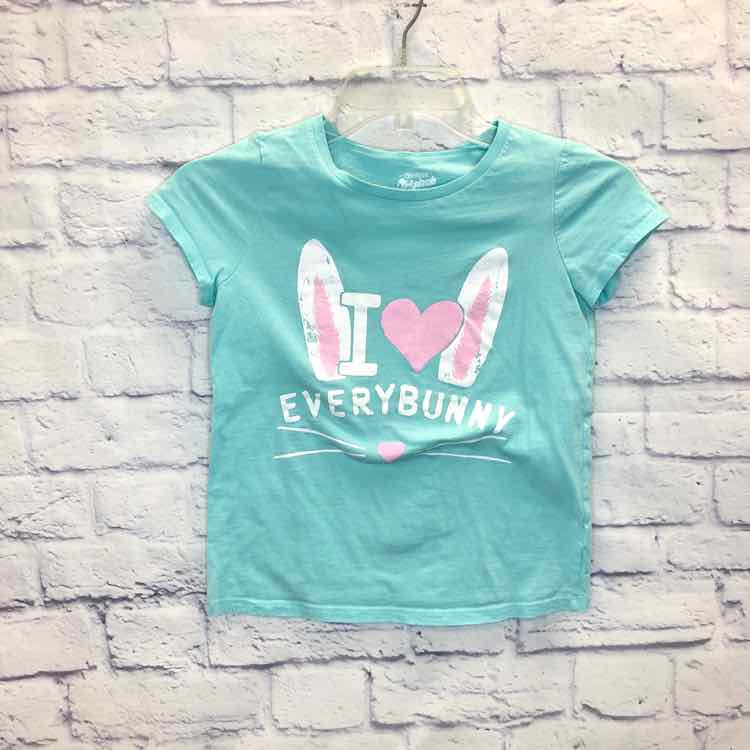 Oshkosh Aqua Size 10 Girls Short Sleeve Shirt