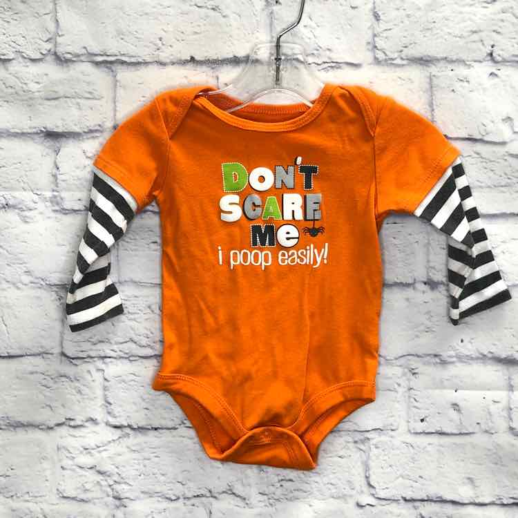 Celebrate Halloween Orange Size 6-9 Months Boys Bodysuit