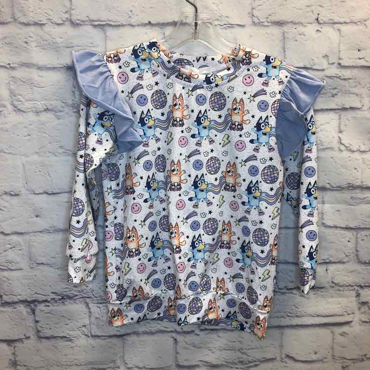 Little Bear and Bean Boutique Bluey Size 6 Girls Long Sleeve Shirt