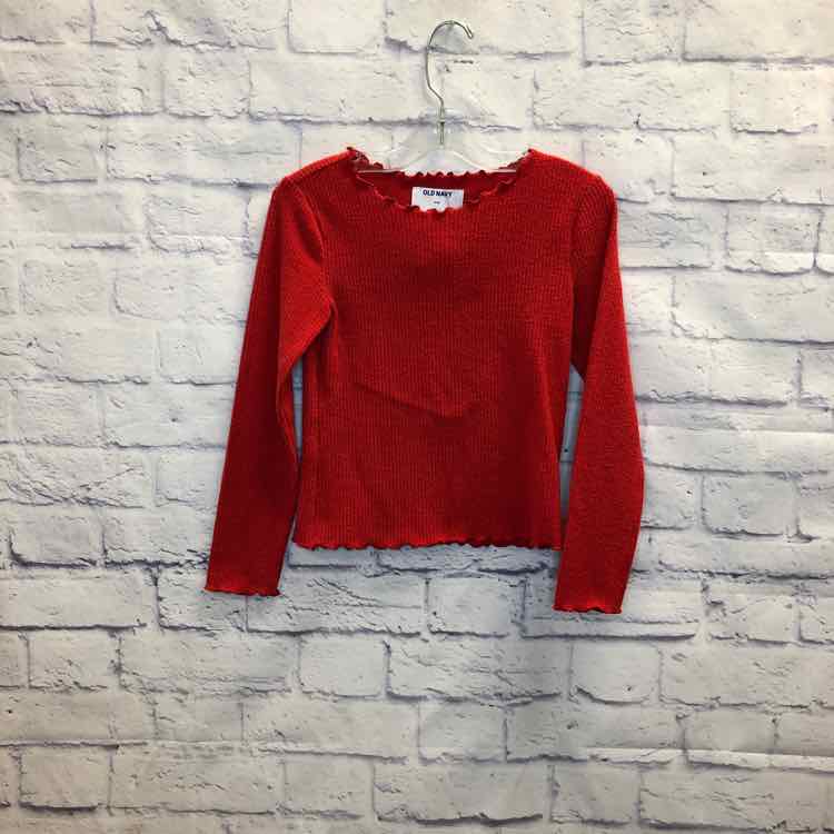 Old Navy Red Size 8 Girls Long Sleeve Shirt