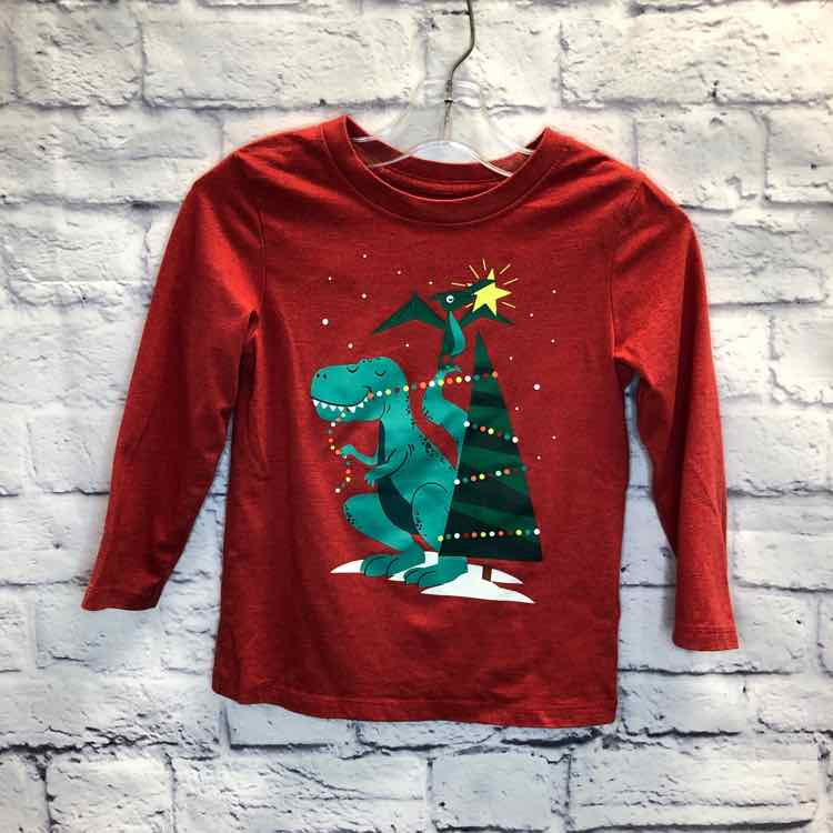 Cat & Jack Red Size 4T Boys Long Sleeve Shirt