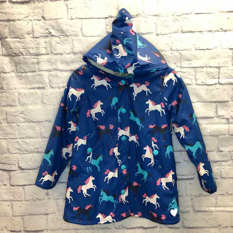 Hatley Blue Size 12 Girls Color Changing Raincoat