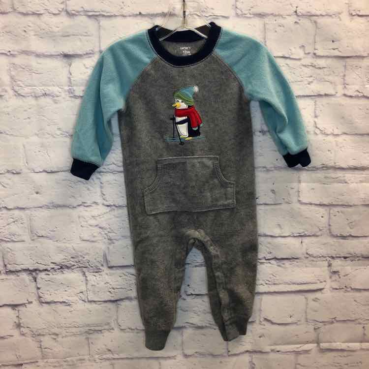 Carters Gray Size 12 Months Boys Romper