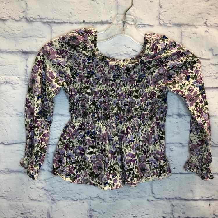 Gap Floral Size 4T Girls Long Sleeve Shirt