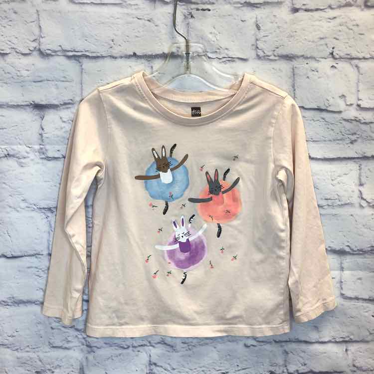 Tea Pink Size 3T Girls Long Sleeve Shirt