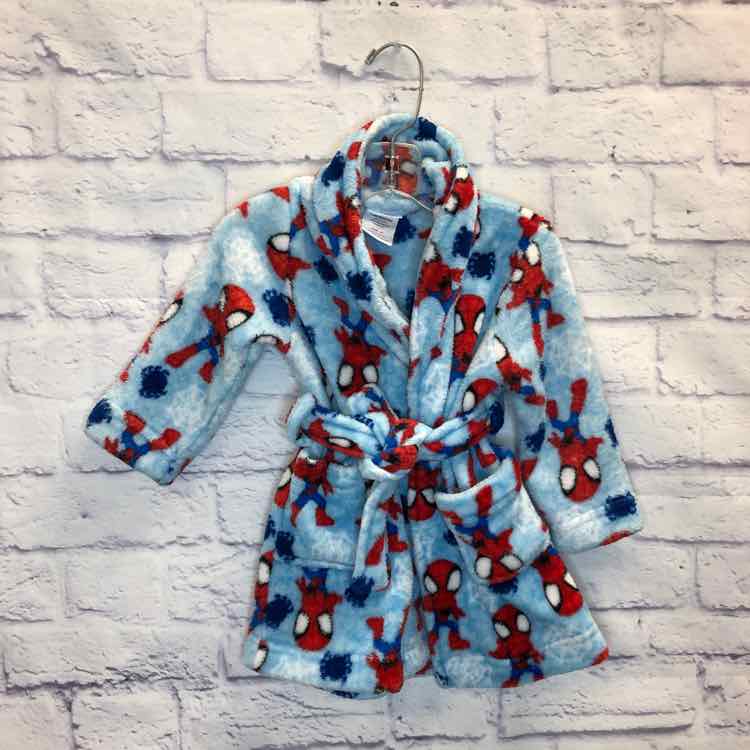 Spiderman Blue Size 2T Boys Bathrobe