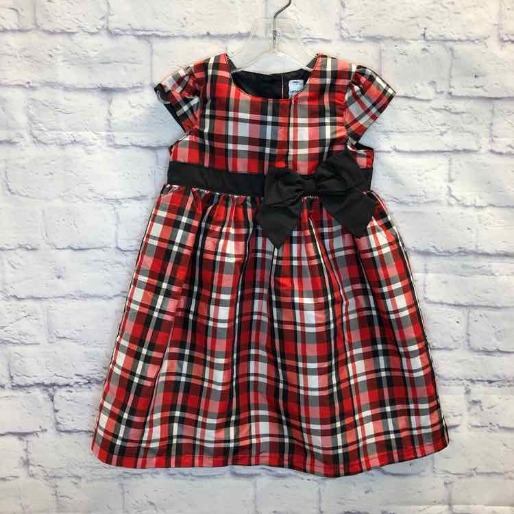 Carters Red & Black Size 3T Girls Dress