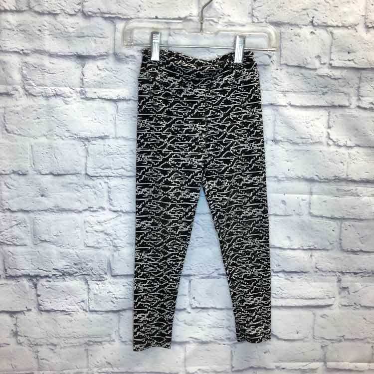 LulaRoe Black & White Size 2-4 Girls Leggings