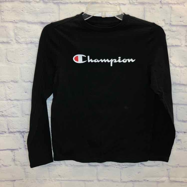 Champion Black Size 10 Boys Long Sleeve Shirt