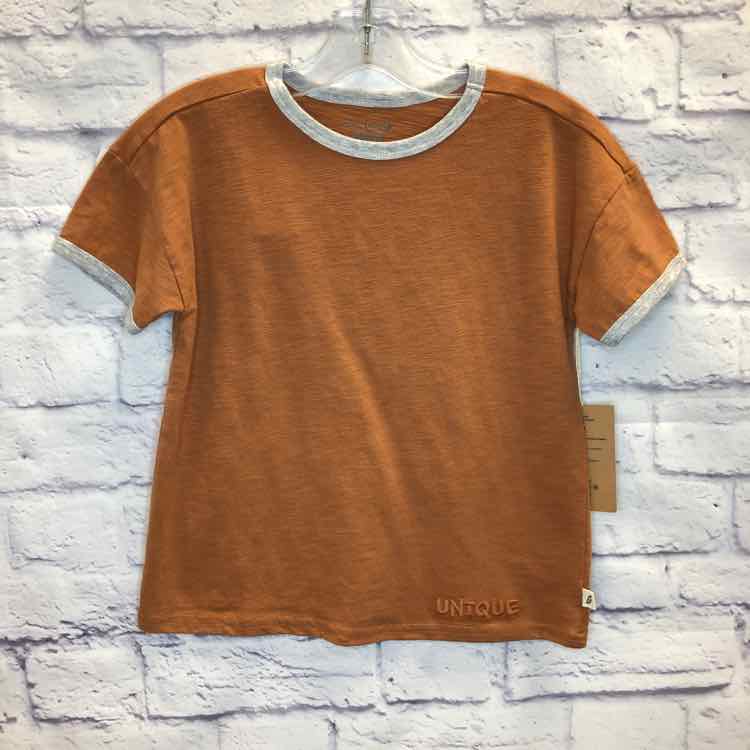 Easy Peasy Brown Size 5 Boys Short Sleeve Shirt