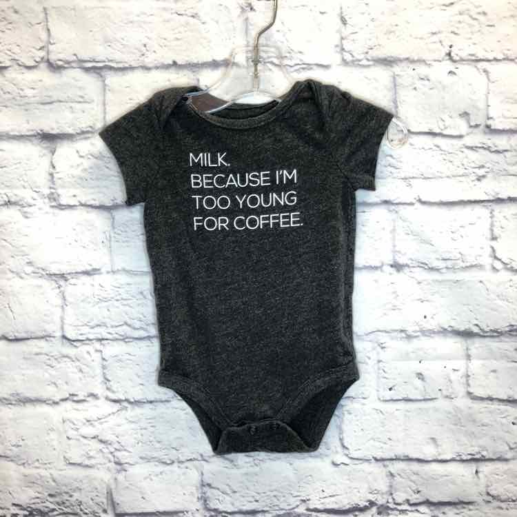 Jumping Beans Gray Size 9 Months Girls Bodysuit