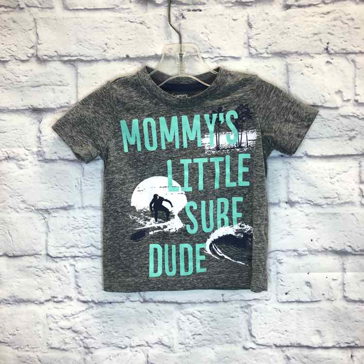 Carters Gray Size 12 Months Boys Short Sleeve Shirt