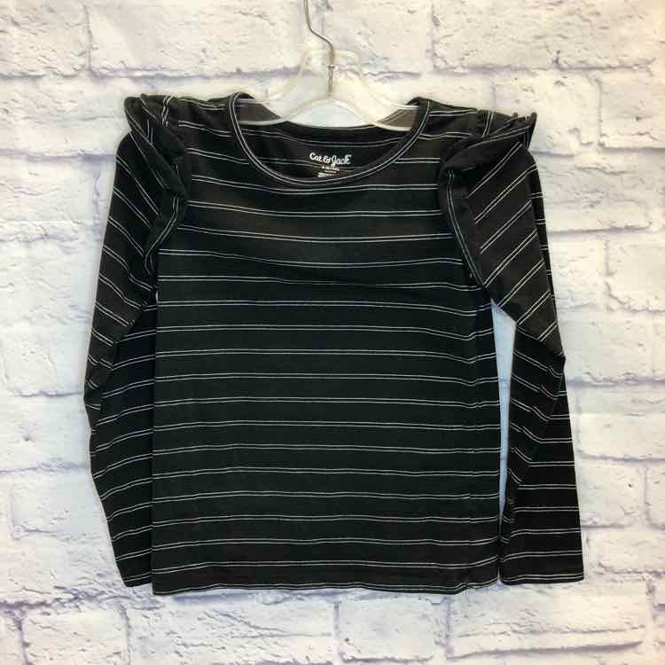 Cat & Jack Black Size 6 Girls Long Sleeve Shirt