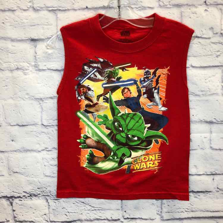 Star Wars Red Size 4T Boys Tank Top