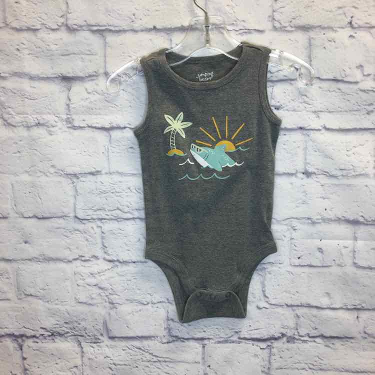 Jumping Beans Gray Size 12 Months Boys Bodysuit