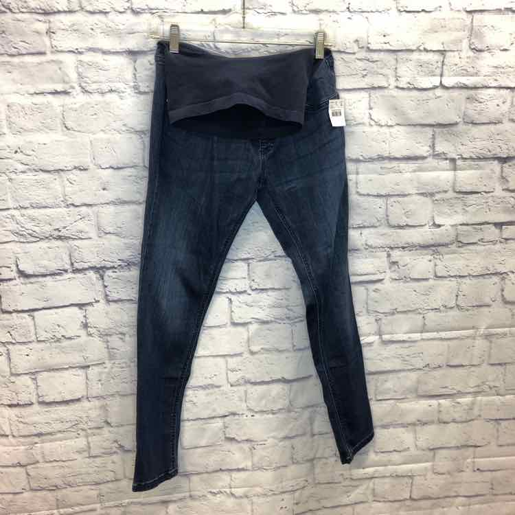 Indigo Blue Denim Size L Maternity Jeans