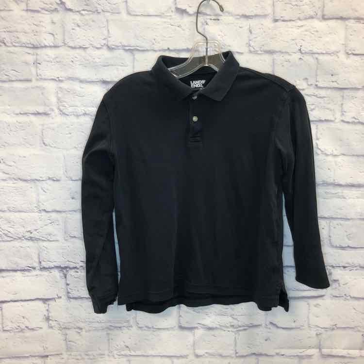 Lands End Black Size 10 Boy Polo or Button Down