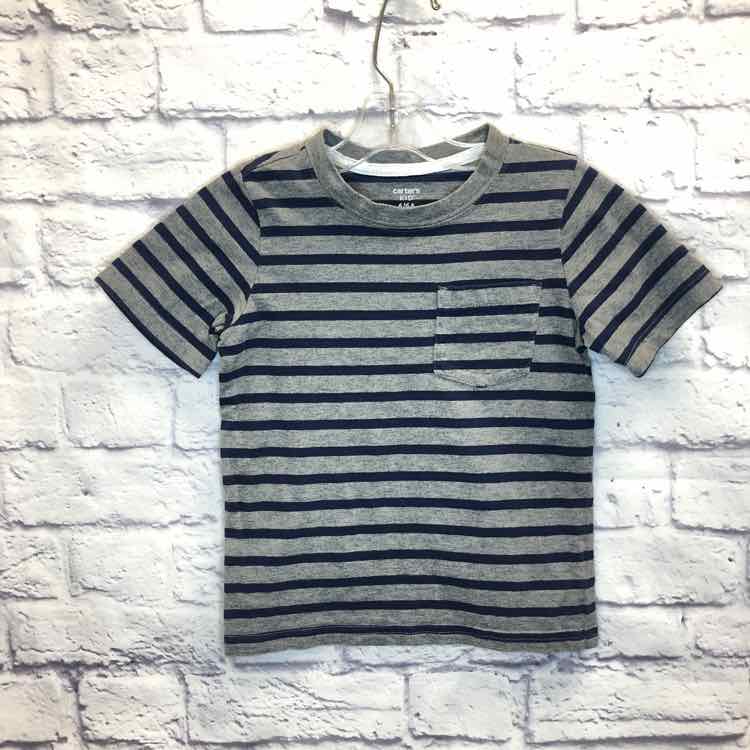 Carters Stripe Size 6 Boys Short Sleeve Shirt