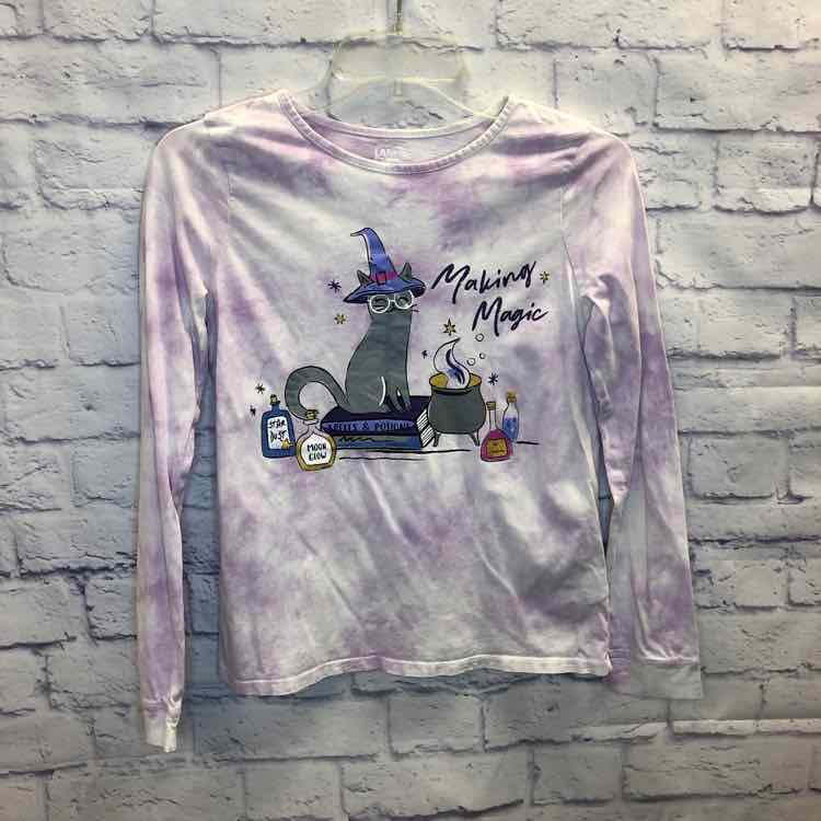 Lands End Purple Size 14 Girls Long Sleeve Shirt